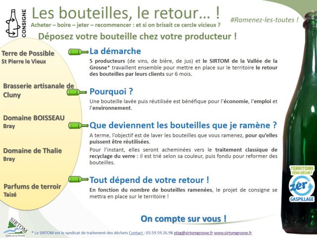 5 producteurs expérimentent le retour de la consigne