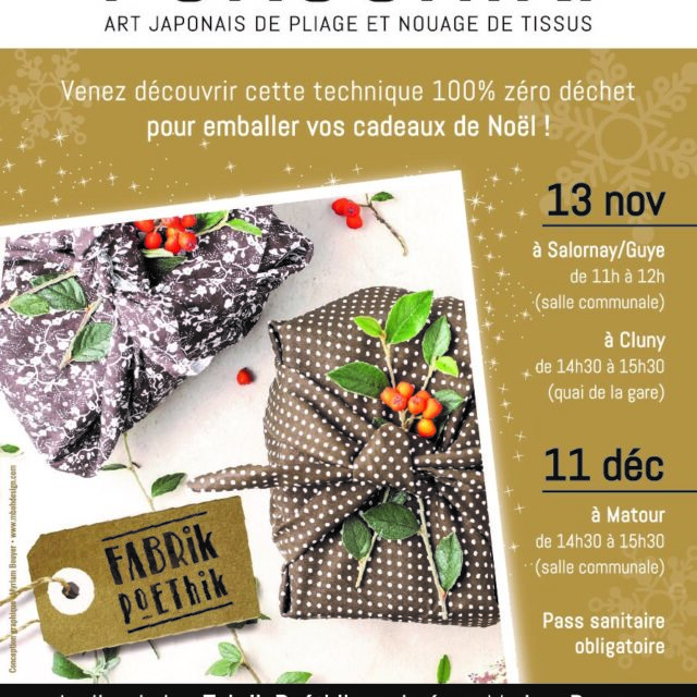 Atelier FUROSHIKI : Sam. 11 décembre Matour