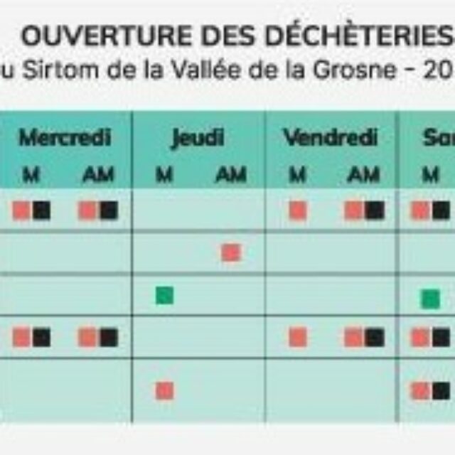 Déchèteries :  les horaires redeviennent habituels