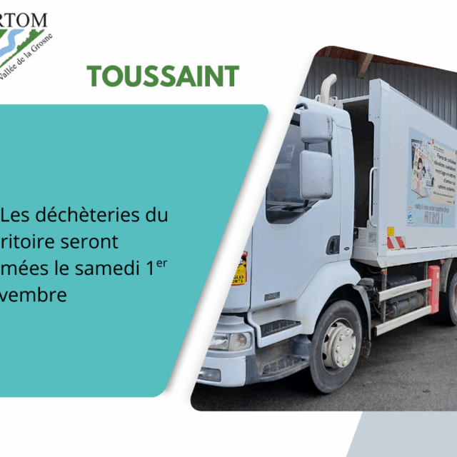 1er novembre : déchèteries fermées