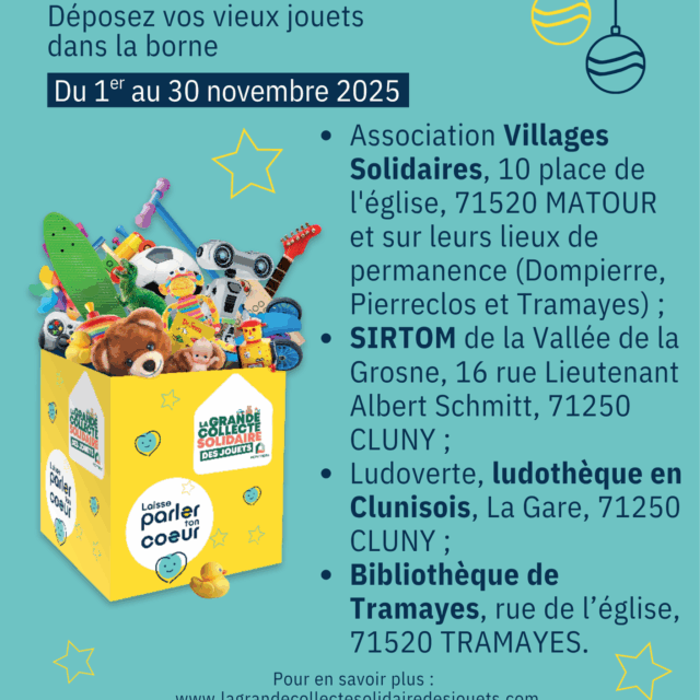 Collecte solidaire de jouets : « Laisse parler ton Coeur »