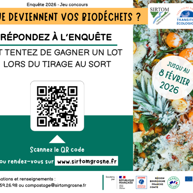 Enquête 2026, « que deviennent vos biodéchets ? »
