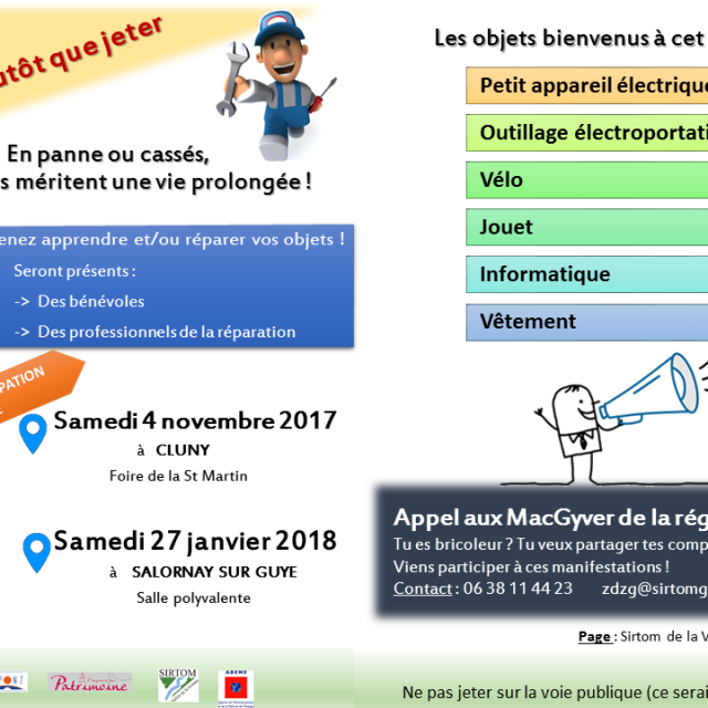 Réparer plutôt que jeter