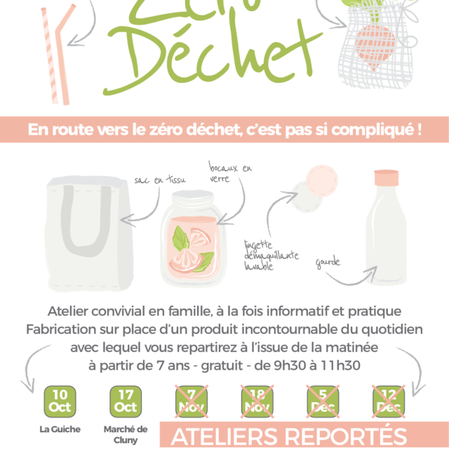 Atelier convivial sur le zéro déchet – REPORTÉ