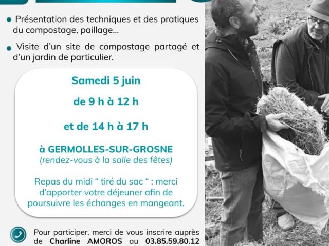 Formation « compostage, paillage et jardinage au naturel » – Samedi 5 juin à Germolles-sur-Grosne