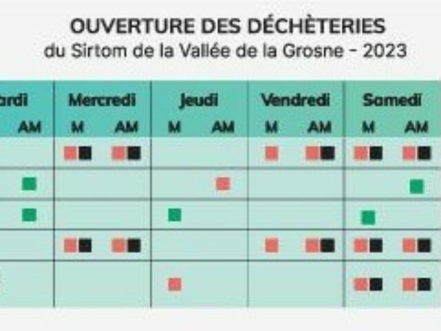 Déchèteries :  les horaires redeviennent habituels