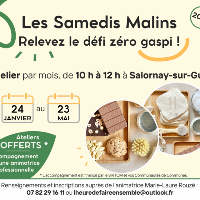 Les Samedis Malins : relevez le défi zéro gaspi !