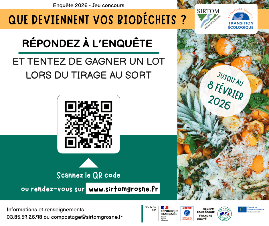 Enquête 2026, « que deviennent vos biodéchets ? »